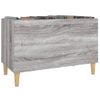 Mueble Discos Madera Contrachapada Gris Sonoma 74,5x38x48 Cm Vidaxl