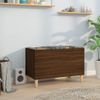 Mueble Discos Madera Contrachapada Roble Marrón 74,5x38x48 Cm Vidaxl