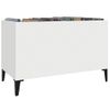 Mueble Para Discos Madera Contrachapada Blanco 74,5x38x48 Cm Vidaxl