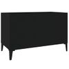 Mueble Para Discos Madera Contrachapada Negro 74,5x38x48 Cm Vidaxl