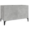 Mueble Discos Madera Contrachapada Gris Hormigón 74,5x38x48 Cm Vidaxl