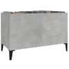 Mueble Discos Madera Contrachapada Gris Hormigón 74,5x38x48 Cm Vidaxl