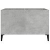 Mueble Discos Madera Contrachapada Gris Hormigón 74,5x38x48 Cm Vidaxl