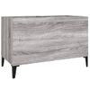 Mueble Discos Madera Contrachapada Gris Sonoma 74,5x38x48 Cm Vidaxl