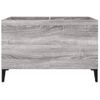 Mueble Discos Madera Contrachapada Gris Sonoma 74,5x38x48 Cm Vidaxl