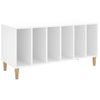 Mueble Para Discos Madera Contrachapada Blanco 100x38x48 Cm Vidaxl