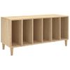 Mueble Discos Madera Contrachapada Roble Sonoma 100x38x48 Cm Vidaxl