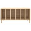 Mueble Discos Madera Contrachapada Roble Sonoma 100x38x48 Cm Vidaxl