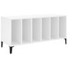 Mueble Para Discos Madera Contrachapada Blanco 100x38x48 Cm Vidaxl