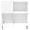 Mueble Para Discos Madera Contrachapada Blanco 84,5x38x89 Cm Vidaxl