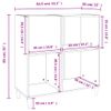 Mueble Para Discos Madera Contrachapada Blanco 84,5x38x89 Cm Vidaxl