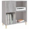 Mueble Discos Madera Contrachapada Gris Sonoma 84,5x38x89 Cm Vidaxl