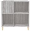 Mueble Discos Madera Contrachapada Gris Sonoma 84,5x38x89 Cm Vidaxl