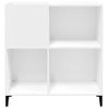 Mueble Para Discos Madera Contrachapada Blanco 84,5x38x89 Cm Vidaxl