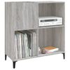 Mueble Discos Madera Contrachapada Gris Sonoma 84,5x38x89 Cm Vidaxl