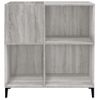 Mueble Discos Madera Contrachapada Gris Sonoma 84,5x38x89 Cm Vidaxl