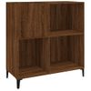 Mueble Discos Madera Contrachapada Roble Marrón 84,5x38x89 Cm Vidaxl