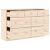 Cómoda Cajonera Alta Madera Maciza Pino 112x35x73 Cm Vidaxl