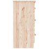 Cómoda cajonera ALTA madera maciza pino blanco 77x35x73 cm - referencia  Mqm-353922