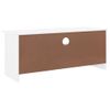 Mueble De Tv Con Cajones Alta Madera De Pino Blanco 100x35x41cm Vidaxl