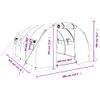 Invernadero Con Estructura De Acero Verde 12 M² 4x3x2 M Vidaxl