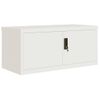 Armario Archivador De Acero Blanco 90x40x145 Cm Vidaxl