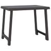 Mesa De Camping Aspecto De Madera Pp Gris Antracita 79x56x64 Cm Vidaxl