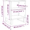 Mesitas De Noche 2 Uds Madera De Ingeniería Negro 40x30x50 Cm Vidaxl