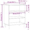 Aparador Madera De Ingeniería Marrón Roble 57x35x70 Cm Vidaxl