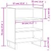 Aparador Madera De Ingeniería Roble Sonoma 57x35x70 Cm Vidaxl