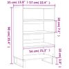 Aparador Alto Madera De Ingeniería Roble Sonoma 57x35x90 Cm Vidaxl