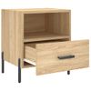 Mesita Noche 2 Uds Madera Ingeniería Roble Sonoma 40x35x47,5 Cm Vidaxl