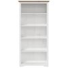 Librería Bodo 5 Estantes Madera Maciza Pino Marrón 82x40x173 Cm Vidaxl