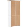 Librería Bodo 5 Estantes Madera Maciza Pino Marrón 82x40x173 Cm Vidaxl