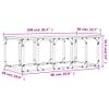 Mesa De Centro Madera De Ingeniería Marrón Roble 100x50x35,5 Cm Vidaxl