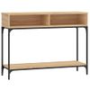 Mesa Consola Madera De Ingeniería Roble Sonoma 100x30,5x75 Cm Vidaxl