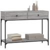 Mesa Consola Madera De Ingeniería Gris Sonoma 100x34,5x75 Cm Vidaxl