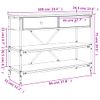 Mesa Consola Cajones Estantes Madera De Ingeniería Roble Marrón Vidaxl