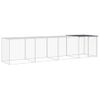 Gallinero Con Techo Acero Galvanizado Antracita 403x98x90 Cm Vidaxl