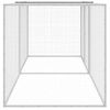 Gallinero Con Techo Acero Galvanizado Gris Claro 203x98x90 Cm Vidaxl