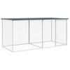 Gallinero Con Techo Acero Galvanizado Antracita 203x98x90 Cm Vidaxl