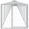 Gallinero Y Corral Acero Galvanizado Gris Claro 117x1221x123 Cm Vidaxl