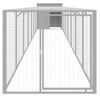 Gallinero Con Corral Acero Galvanizado Gris Claro 110x813x110cm Vidaxl