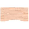 Tablero De Escritorio Madera Maciza De Haya 80x(36-40)x2,5 Cm Vidaxl