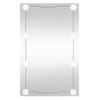 Espejo De Pared Rectangular Con Luces Led Vidrio 40x60 Cm Vidaxl