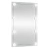 Espejo De Pared Rectangular Con Luces Led Vidrio 40x60 Cm Vidaxl