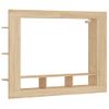 Mueble De Tv Madera De Ingeniería Roble Sonoma 152x22x113 Cm Vidaxl