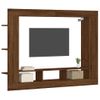 Mueble Para Tv Madera De Ingeniería Roble Marrón 152x22x113 Cm Vidaxl