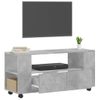 Mueble De Tv Madera De Ingeniería Gris Hormigón 102x34,5x43 Cm Vidaxl