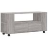 Mueble De Tv Madera De Ingeniería Gris Sonoma 102x34,5x43 Cm Vidaxl